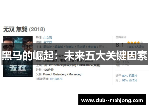 黑马的崛起：未来五大关键因素